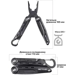 Мультитул Active Ranger Tool Black - мініатюра 8