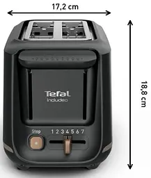 Тостер Tefal Includeo 850 Вт чорний (TT533811) - мініатюра 12