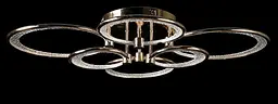 Люстра стельова LED Splendid Ray LT98120/2+2+2, 6 ламп, золото/білий, 84 см, сучасний стиль з димером