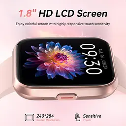 Смарт-годинник жіночий Fitpolo 1.8" з Alexa, Bluetooth-дзвінками, SpO2, 110+ спортивними режимами та IP68 - мініатюра 2