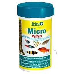 Сухий корм для дрібних акваріумних риб Tetra в гранулах Micro Pellets 100 мл для всіх акваріумних риб