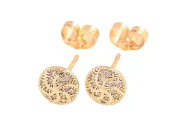 Сережки Xuping пусети M&L 18K "Візерунок з кристалами" 303619