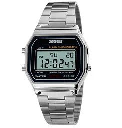 Наручний годинник жіночий Skmei Popular Silver II 1123S Сріблястий (1566) - мініатюра 2