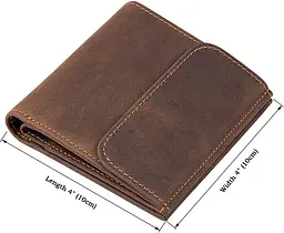 Чоловічий шкіряний гаманець Vintage 10х10 см acs0015725 - мініатюра 3