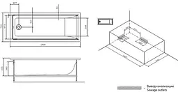 Ванна акрилова AM.PM Gem 150x70 W90A-150-070W-A - мініатюра 4