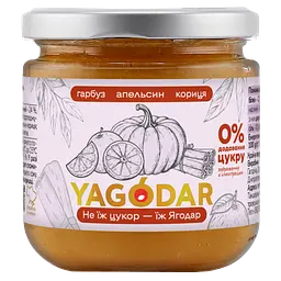 Джем без цукру YAGODAR Гарбузовий з апельсином та корицею 210 г (2344975534)