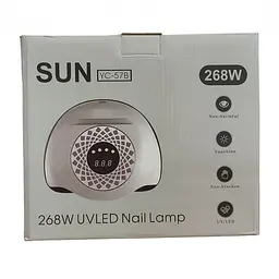 Лампа для манікюру та нарощування нігтів рожева Sun YC 57B 268 вт LED UV LED - мініатюра 7