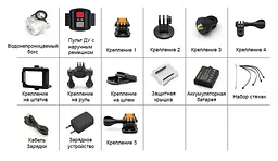Екшн камера Eken H9R 4k Wi-Fi Black Original - мініатюра 6