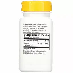 Рибофлавін Nature's Way Vitamin B2, 100 мг 100 капсул - мініатюра 2