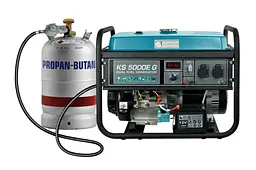 Генератор бензиновий газ/бензин Konner&Sohnen 4/4.5 кВт KS 5000E G - мініатюра 2