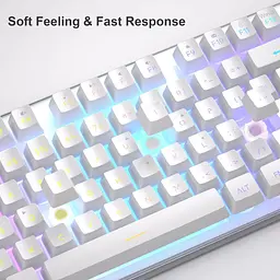 Комплект (клавіатура + мышь) MageGee K1 Combo White (6971969723870-UA) [164309] - мініатюра 4
