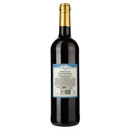 Вино Baron de Lirondeau, червоне, напівсолодке, 10,5%, 0,75 л - мініатюра 2