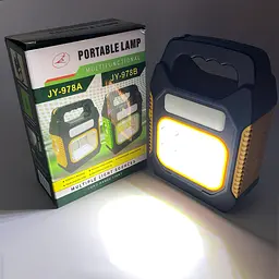 Ліхтарик переносний світлодіодний Solar JY-978D-LED+12COB аварійний акумуляторний 3 режими Чорний - мініатюра 2