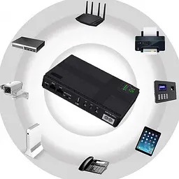 ДБЖ UPS для роутера 36W DC1036P, 10400 mAh Black DC 5/9/12V, 5.5x2.5mm, USB, POE для конвертера, ONU, камери - мініатюра 8