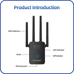 Ретранслятор Wi-Fi Pix-Link LV-WR32Q Black (16168) - мініатюра 2