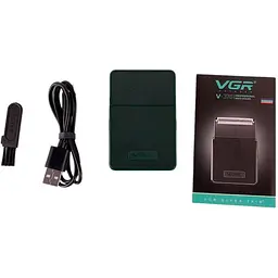 Електробритва VGR V-376 Green Shaver з висувним тримером зелена (44961-V-376_208) - мініатюра 5