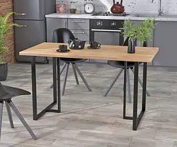 Обідній стіл Тетра 137-70 Loft Design (Дуб Крафт золотий)