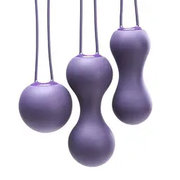 Набір вагінальних кульок Je Joue Ami Purple, діаметр 3,8 см, 3,3 см, 2,7 см, 54 г, 71 г, 100 г - мініатюра 2