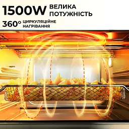 Духовка електрична настільна SOKANY SK-10009 об'ємом 35 літрів з таймером, білий Sokany SK10009 - мініатюра 5