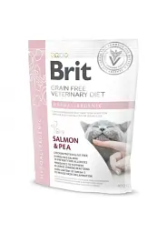 Сухий корм для котів Brit GF Veterinary Diet Hypoallergenic лосось та горох 400 г