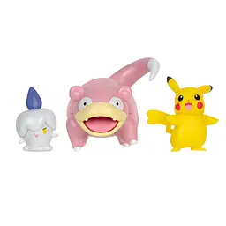 Набір ігрових фігурок Pokemon W18 - Пікачу, Літвік, Слоупок - мініатюра 2