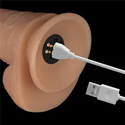 Вібратор Lovetoy Power Basics Cock 8'' 20.3 см (тілесний) - мініатюра 3