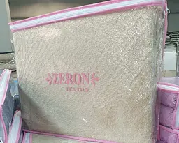 Махрове простирадло-покривало Zeron Turkey 150х220 Bawer Bej - мініатюра 2