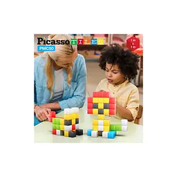 Конструктор Picasso магнітний Tiles Building Cubes 50 деталей (817338023645) - мініатюра 8