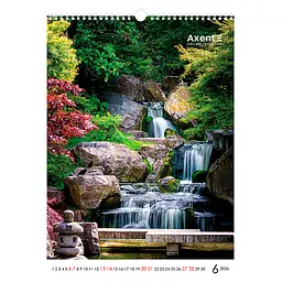 Календар настінний Axent А3 Waterfalls 2026 рік (8804-26-2-A) - мініатюра 7