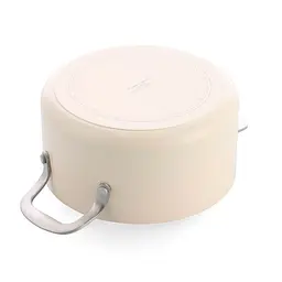 Каструля з кришкою KitchenAid АС, 20 см, 3,11 л, з керам покриттям, кремовий (CC010376-001) - мініатюра 2