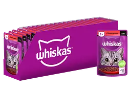Вологий корм для котів Whiskas яловичина у соусі 2.38 кг (28 шт. х 85 г) - мініатюра 3