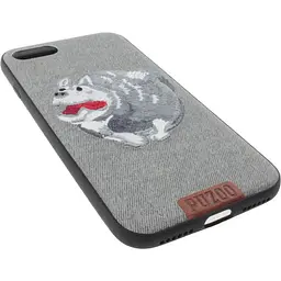 Чохол-накладка PUZOO TPU+TPU with stitchwork craft Ballon Dog iPhone 7/8/SE 2020 Gray - мініатюра 3