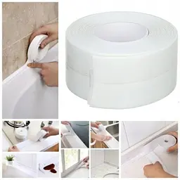 Стрічка клейка двостороння Grip Tape 3,2 м, багаторазова, біла для кухні та ванної - мініатюра 2