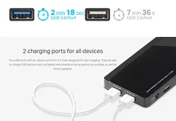 Разветвитель USB Hub TP-Link UH-720 7 портов USB3.0 (2 порта для зарядки) - мініатюра 4