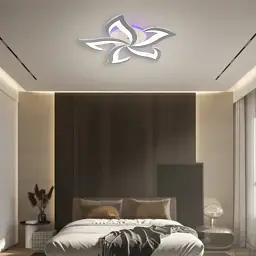 Керована світлодіодна люстра ELLA RGB 42+10 Вт 5F RC 600x95 мм Біла ESLLSE - мініатюра 8