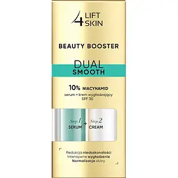  Сироватка Lift 4 Skin Beauty Booster Dual Smooth 10% Niacynamid Serum + Cream SPF30+30 мл (2шт. х15 мл) - мініатюра 3