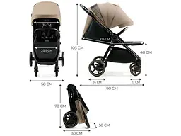 Коляска прогулянкова KinderKraft Mitzy Linen Beige (KSMITZ00BEG0000) - мініатюра 6