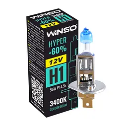 Галогенова лампа Winso H1 12V 55W P14.5s HYPER +60%(712120)