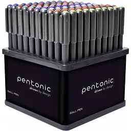 Ручка кулькова Linc Pentonic 1.0 мм стенд 100 шт. мікс кольорів (412195)