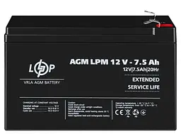 Акумуляторна батарея для ДБЖ LogicPower AGM 12 V / 7.5 А*ч (LP3864)