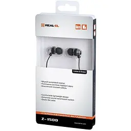 Навушники Real-El Z-1500 Mobile Black (EL124100034) - мініатюра 2