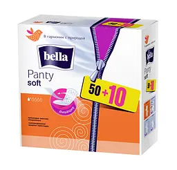 Щоденні прокладки Bella Panty Soft 50+10 шт. - мініатюра 2