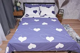 Комплект постільної білизни Moon&Star Бязь Gold Люкс Royal Blue Дитячий 110x140 см наволочки 2x40x40 см - мініатюра 2