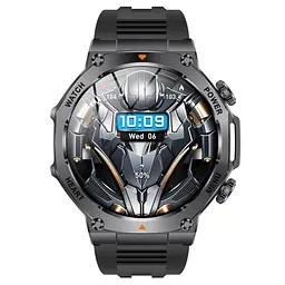 Годинник розумний наручний UWatch Smart Mevaden Ultra Rubber 2 ремінці Чорний (2710059533) - мініатюра 7