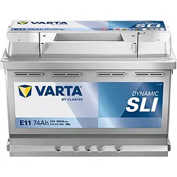Автомобільний акумулятор VARTA Blue Dynamic E11 6СТ-74Ah АзЕ 680A (EN) 574012068