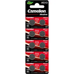Батарейка Camelion AG13 / LR1154 / LR44 / V13GA Alkaline x 10 (AG13-BP10)