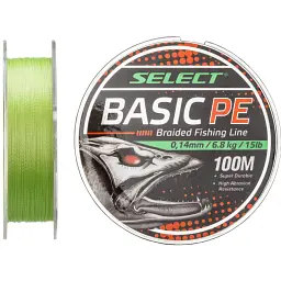 Шнур Select Basic PE Light Green 150 м 0.16 мм 18 lb/8.3 кг