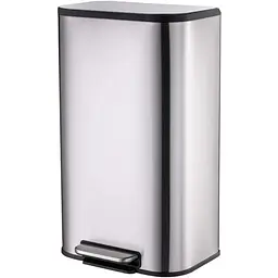 Відро для сміття з плавним закриттям прямокутне Mixxus Cubic-TC0112 SS Color 12л нержавіюча сталь MI7089, Нержавіюча сталь