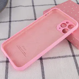 Чохол Silicone Case Full Camera Protective AA для Apple iPhone 12 Pro Max 6.7" Рожевий / Light pink - мініатюра 2