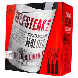 Вино Beefsteak Club Beef&Liberty Malbec, 12,5%, 2,25 л (722976) - мініатюра 4